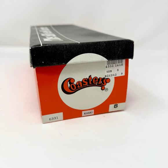 Vintage Coasters Espadrille-Look Woven Flats Khaki Size 8 New in Box! - Picture 7 of 8